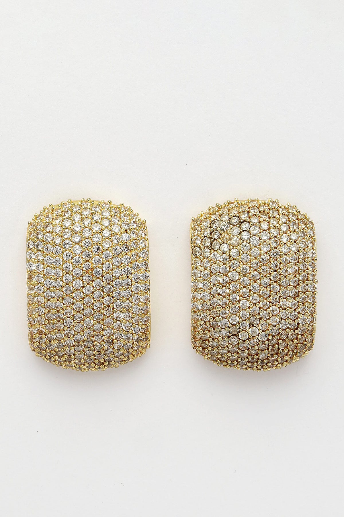 Crystal Studded Stud Earrings 