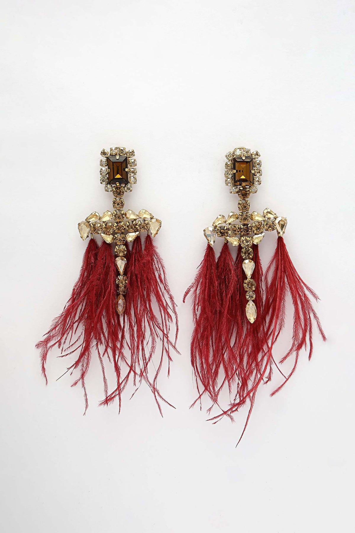 Feather Dangler Earrings 
