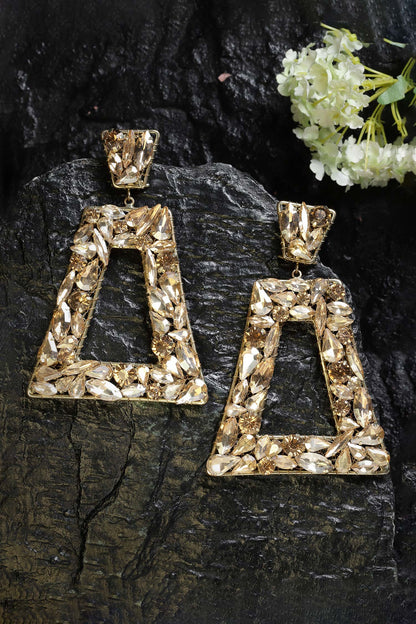 Trapezoidal Frame Earrings 
