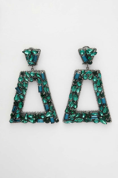 Trapezoidal Open Frame Earrings 