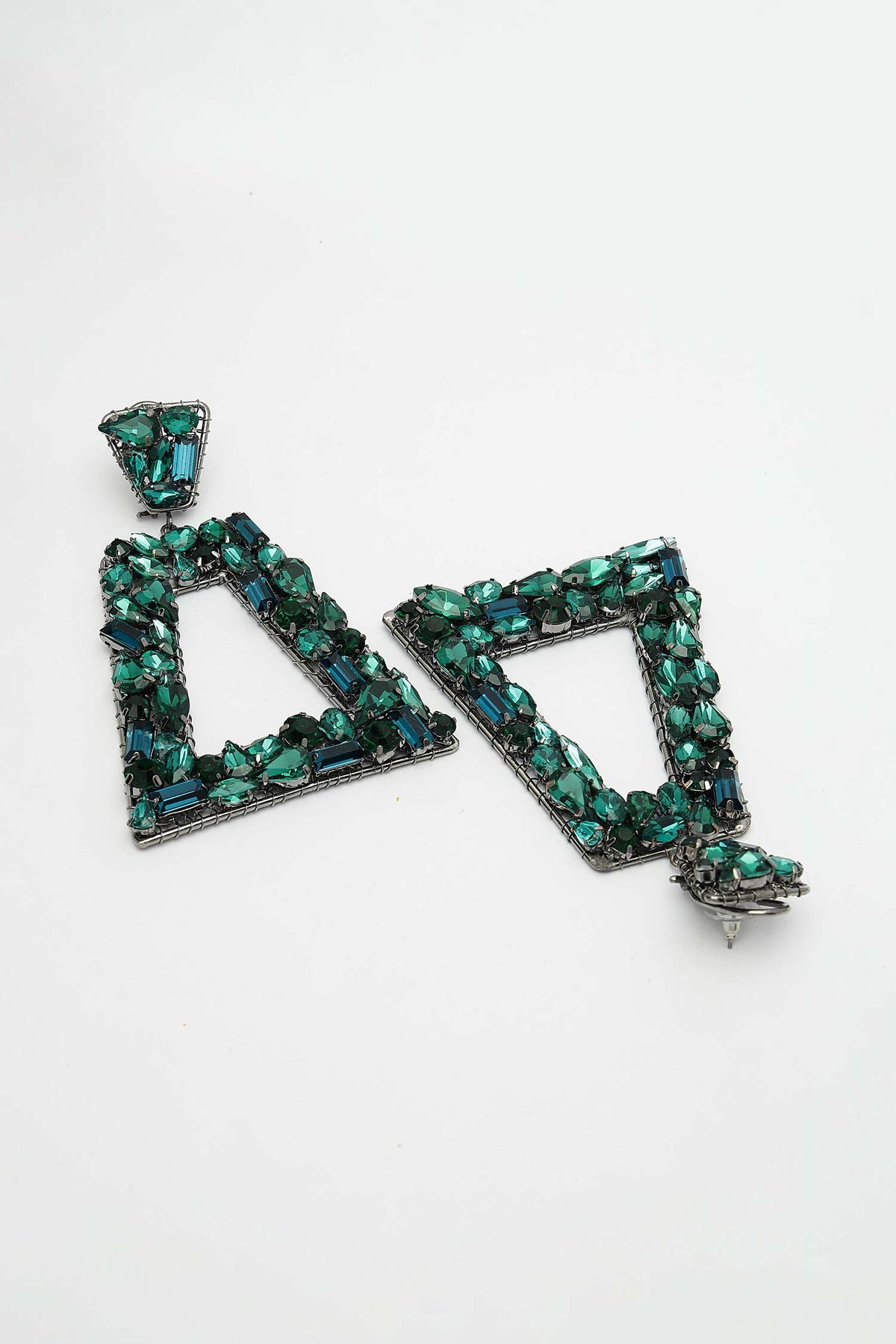 Trapezoidal Open Frame Earrings 