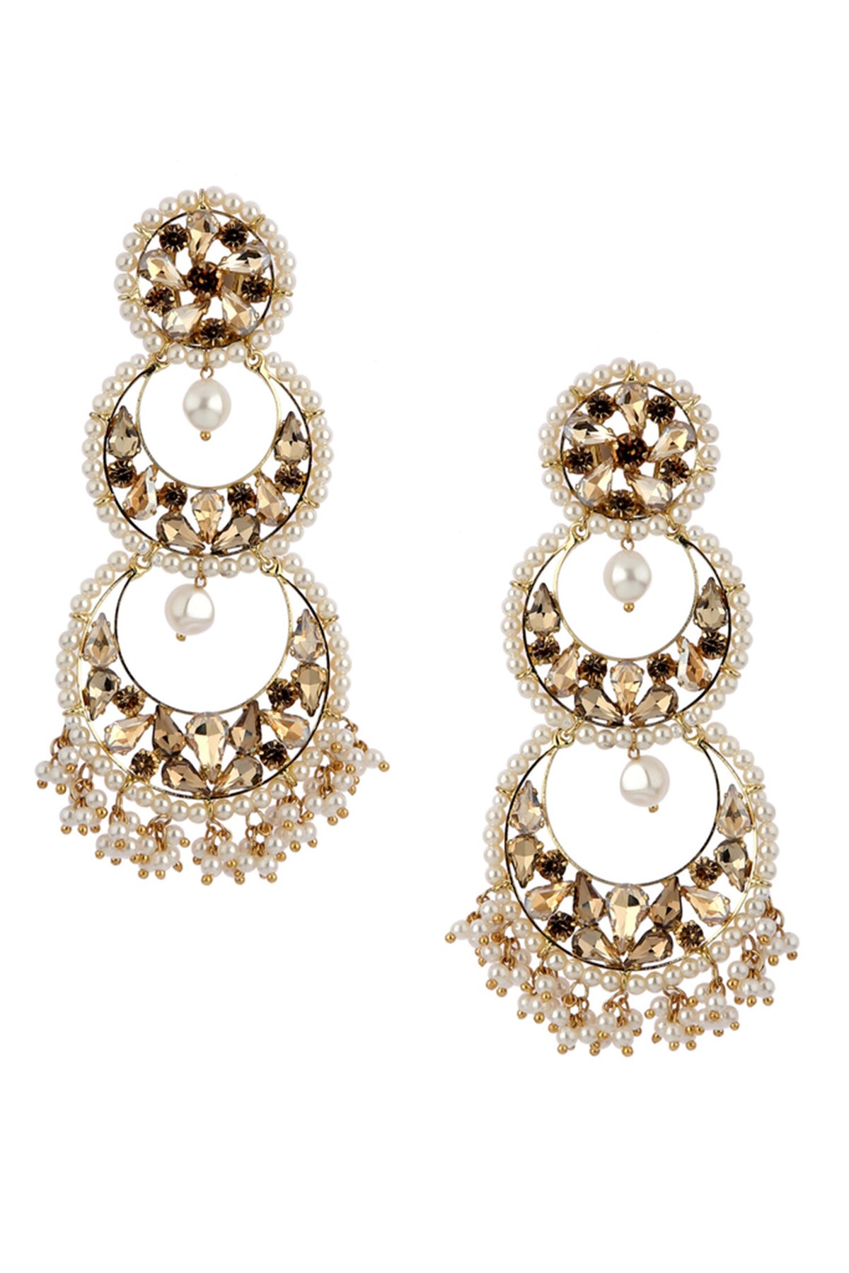 Layered Chandbali Earrings 