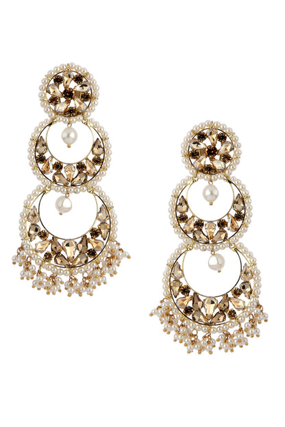 Layered Chandbali Earrings 