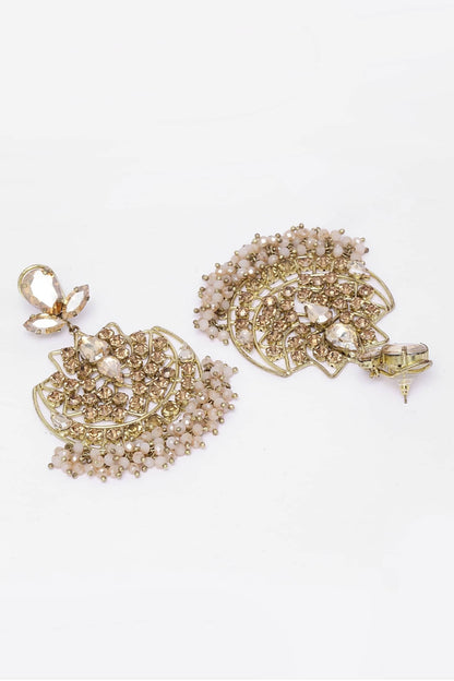 Crystal Embellished Chandelier Earrings 