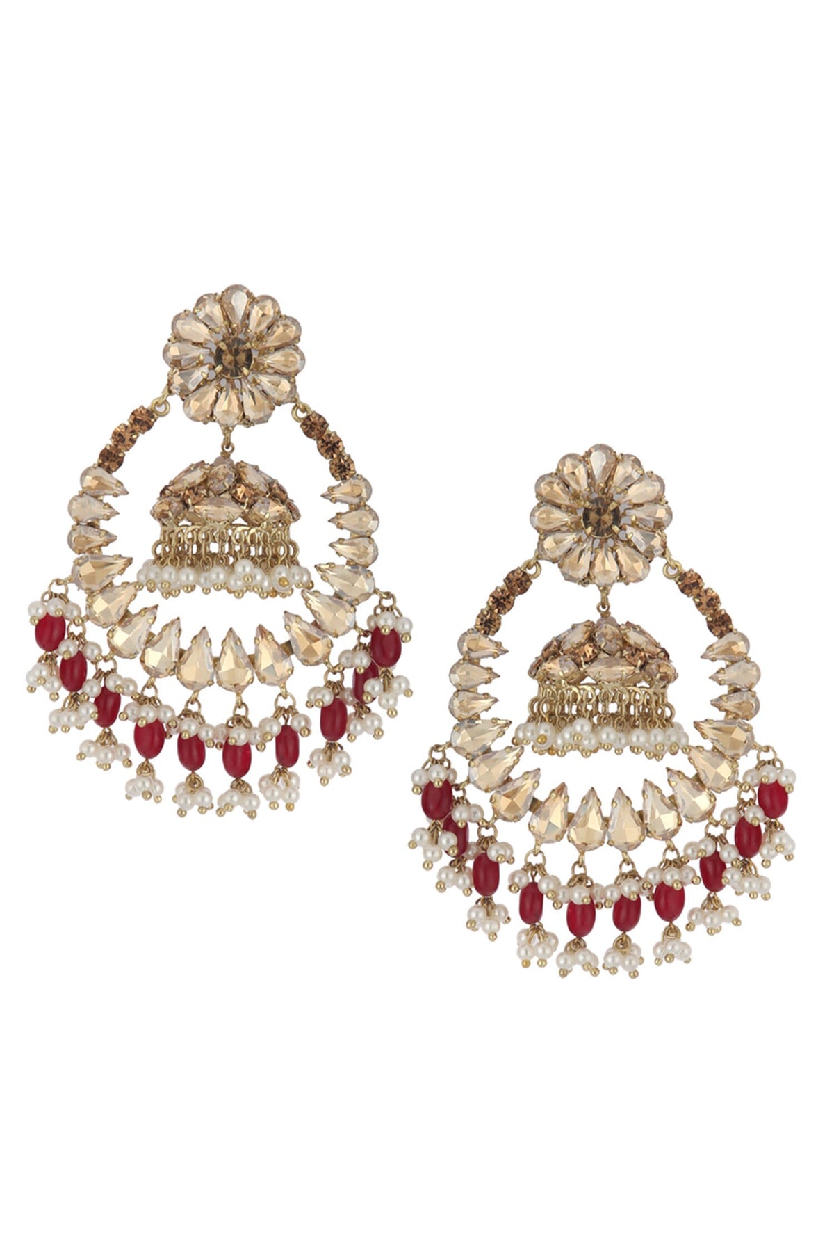 Chandelier Jhumka Earrings 