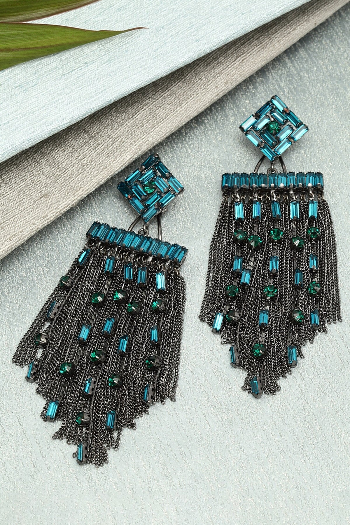 Crystal Waterfall Dangler Earrings 