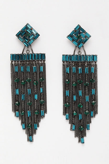 Crystal Waterfall Dangler Earrings 