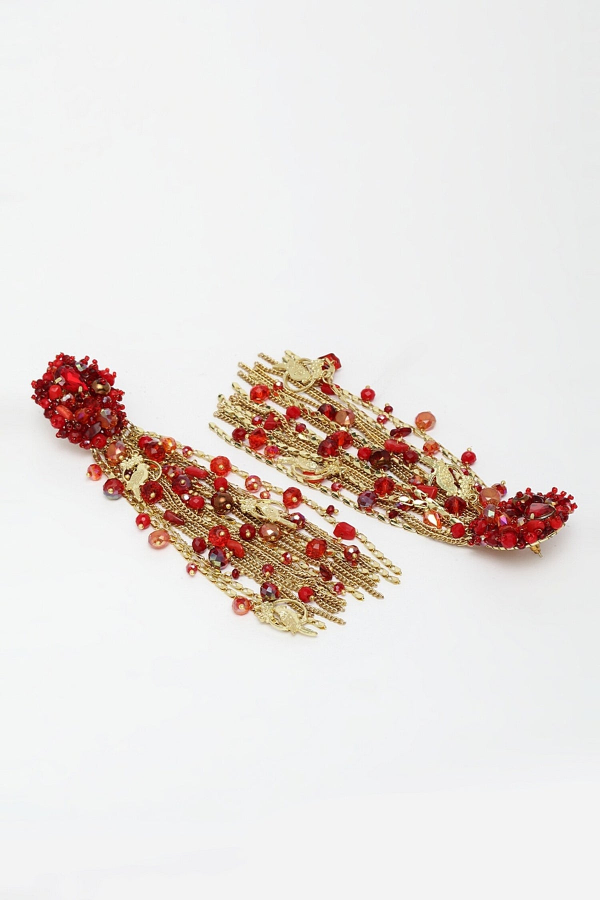 Beaded Waterfall Earrings 