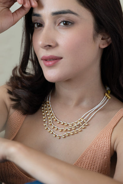Kundan Studded Layered Necklace 