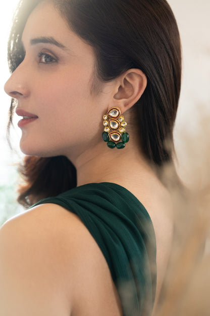 Kundan Cluster Earrings 