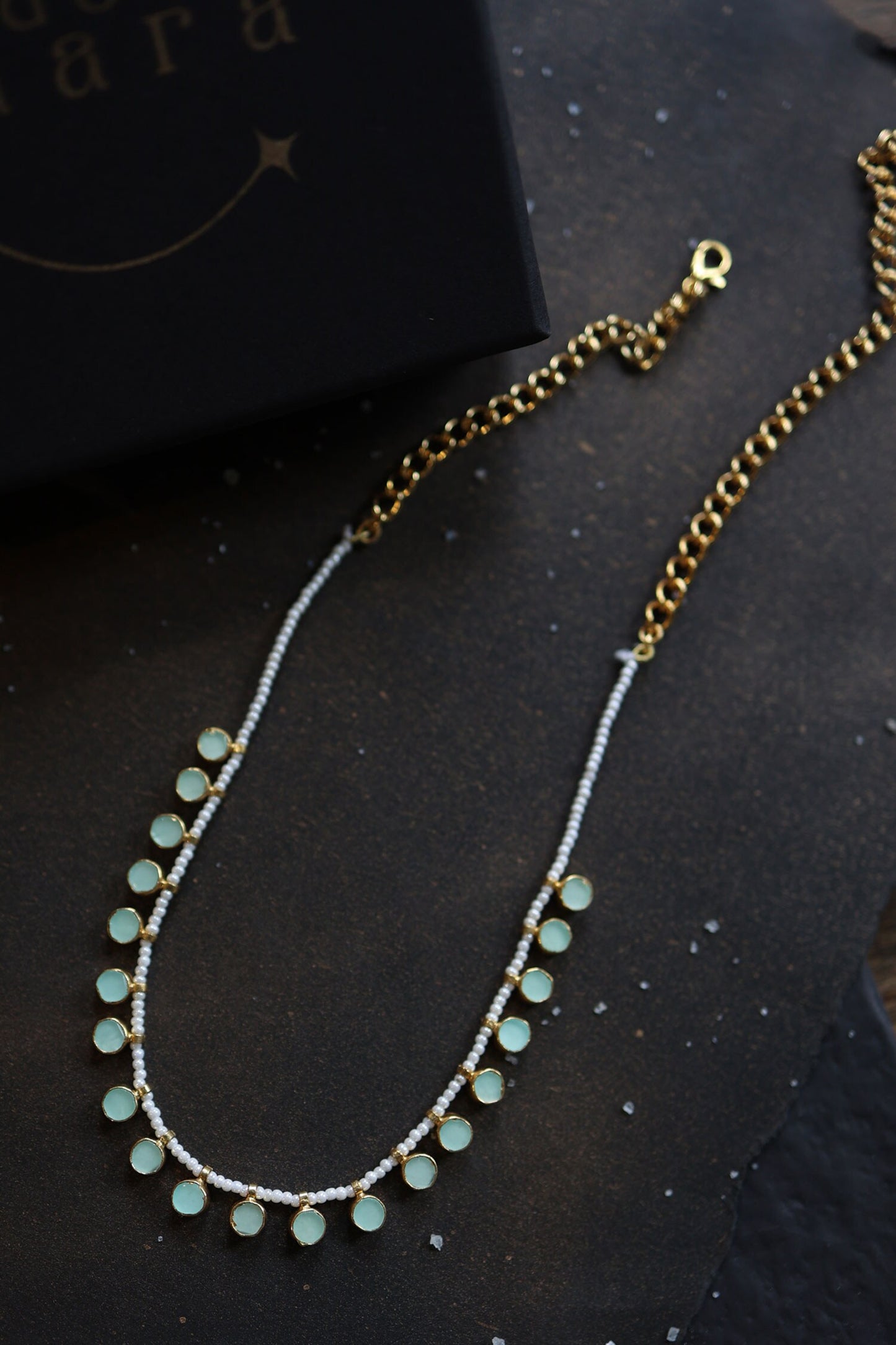 Kundan Drop Pearl Necklace 