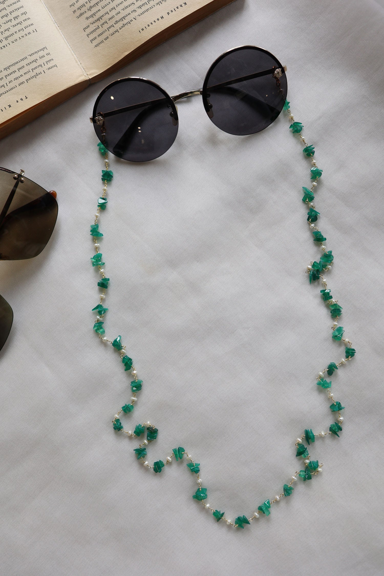 Pearl Natural Stone Eyewear Chain 