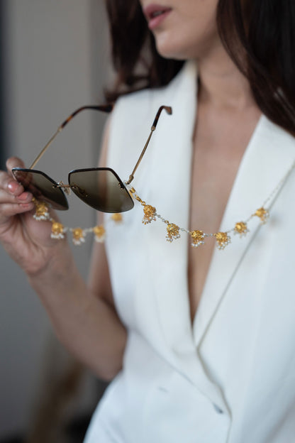 Jhumka Pearl Embellished Eyewear Chain 