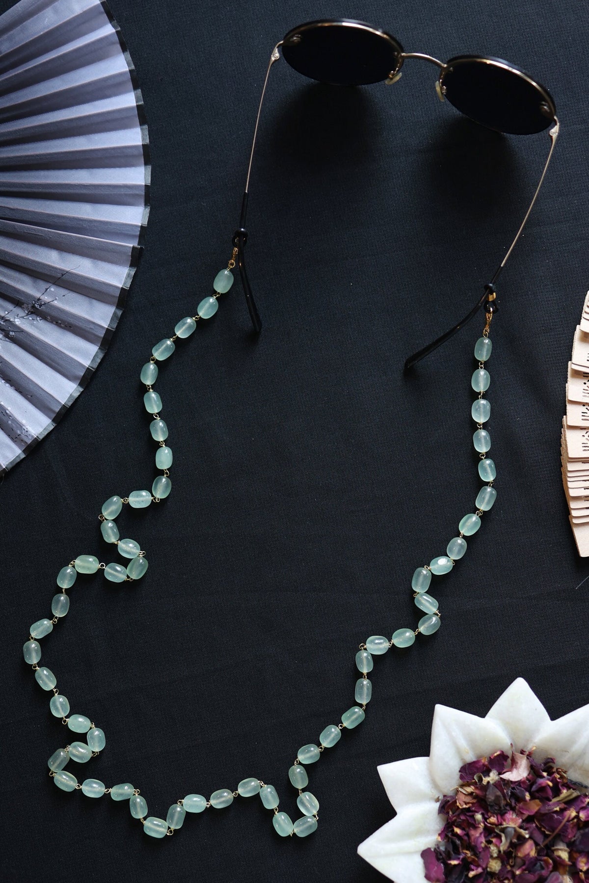 Fluorite Bead Eyewear Chain 