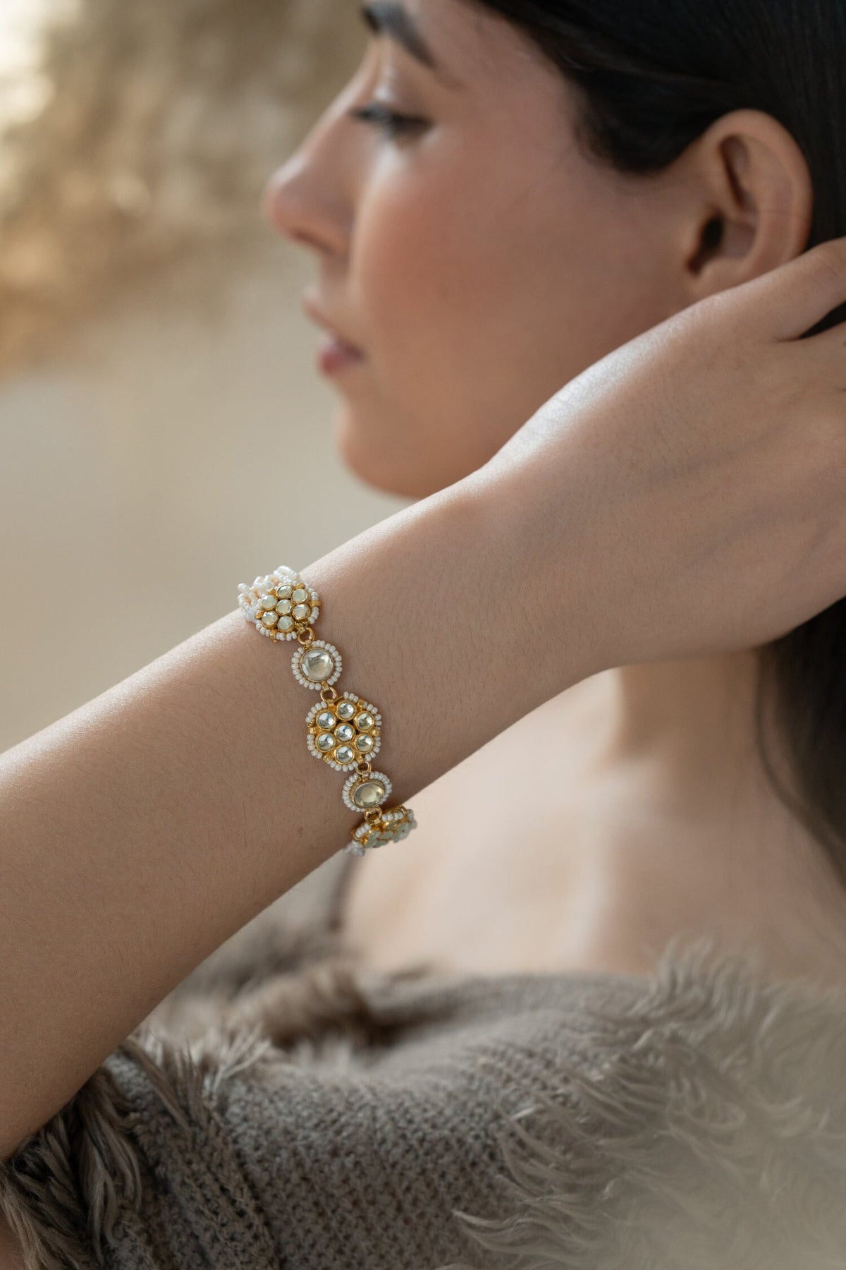 Kundan Embellished Bracelet 