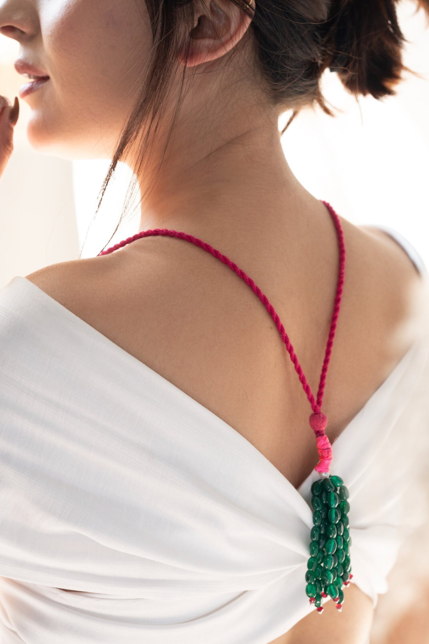 Natural Stone Embellished Choker 