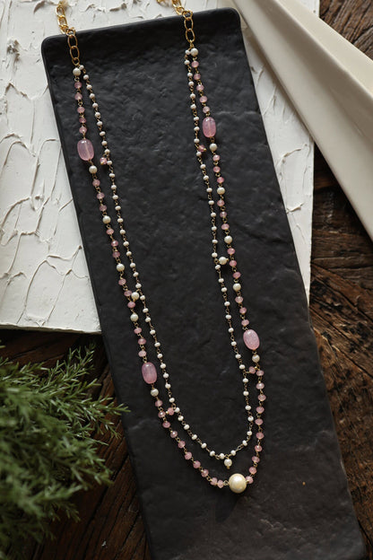 Pearl Embellished Necklace 