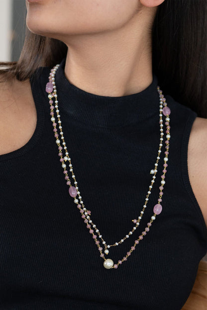 Pearl Embellished Necklace 