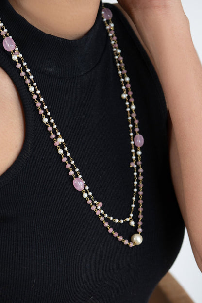 Pearl Embellished Necklace 