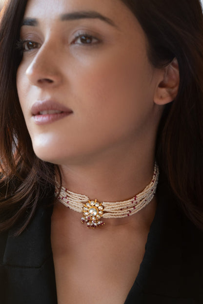 Pearl Studded Choker 