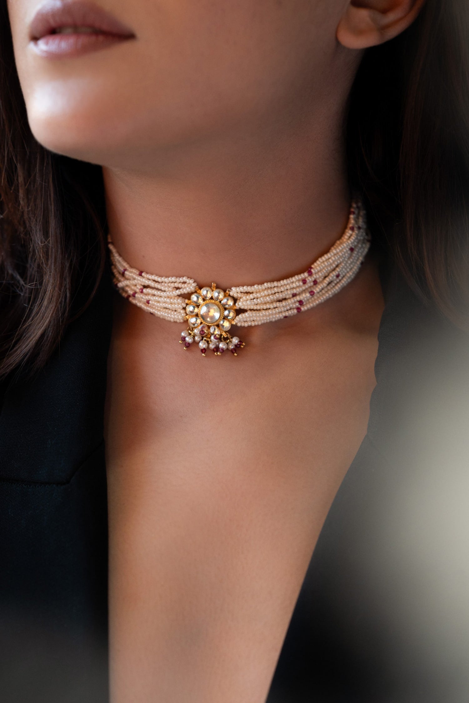 Pearl Studded Choker 
