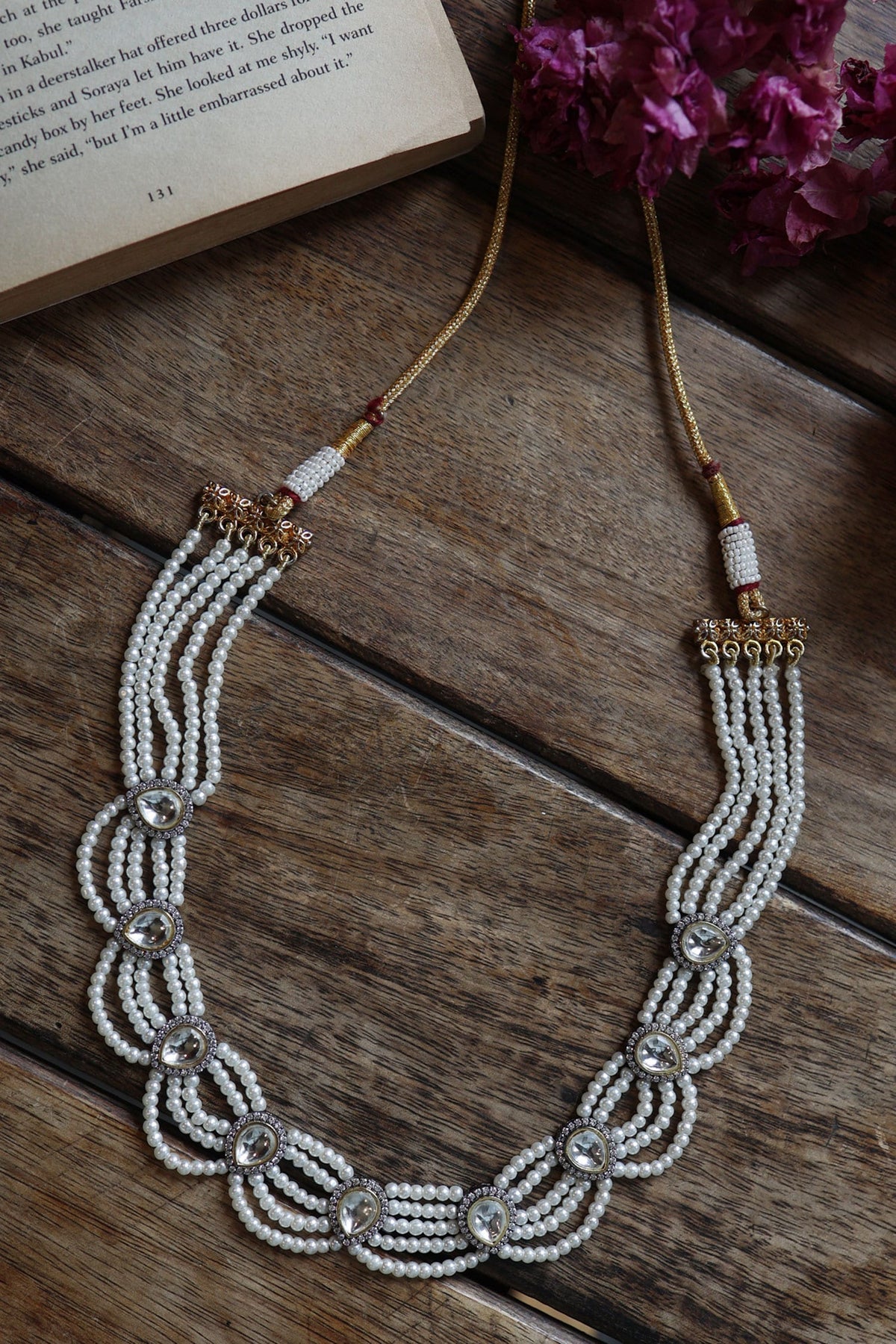 Polki & Pearl Embellished Necklace 