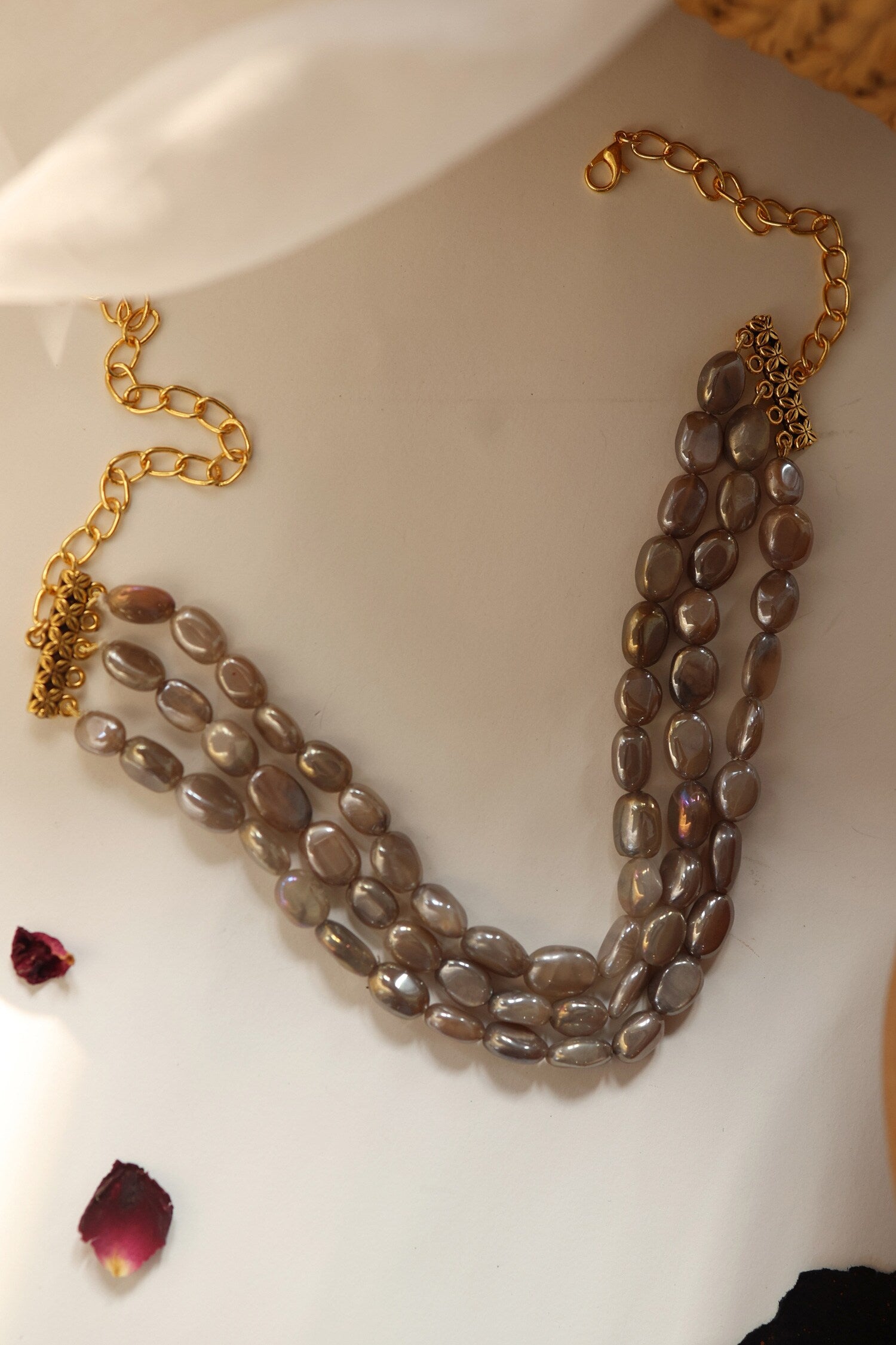 Moon Stone Embellished Choker 