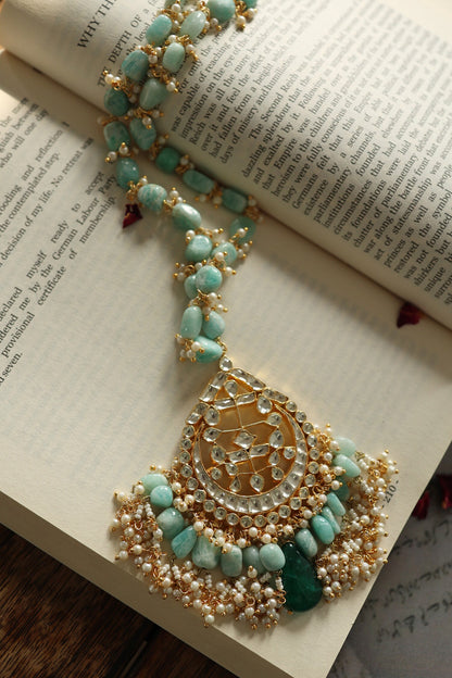 Kundan Studded Pendant Necklace 