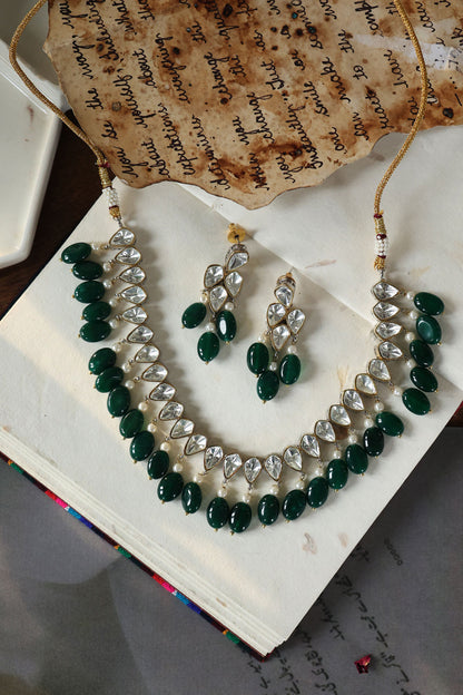 Polki Embellished Necklace Set 