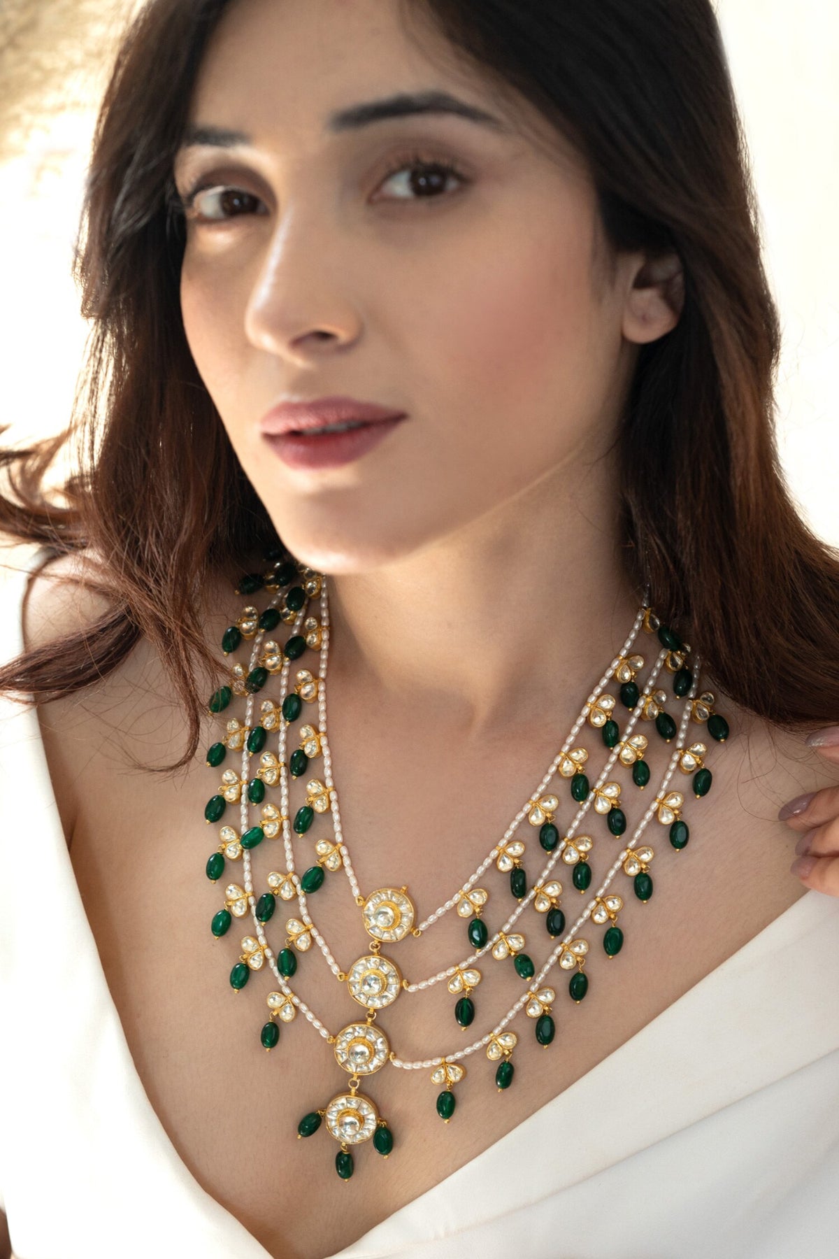 Kundan Embellished Layered Necklace 