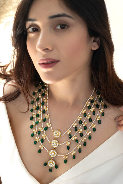Kundan Embellished Layered Necklace 