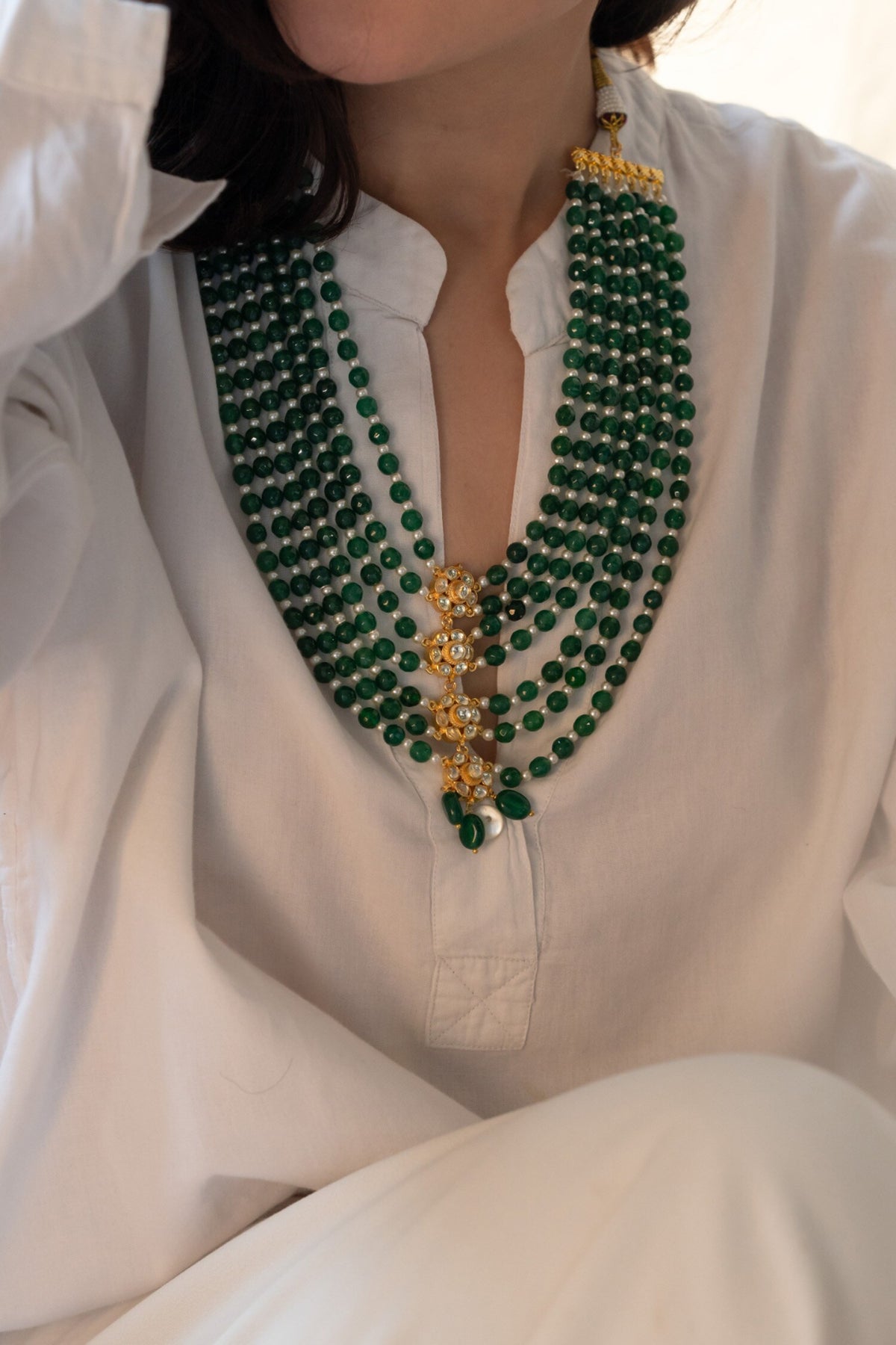 Kundan Studded Layered Necklace 