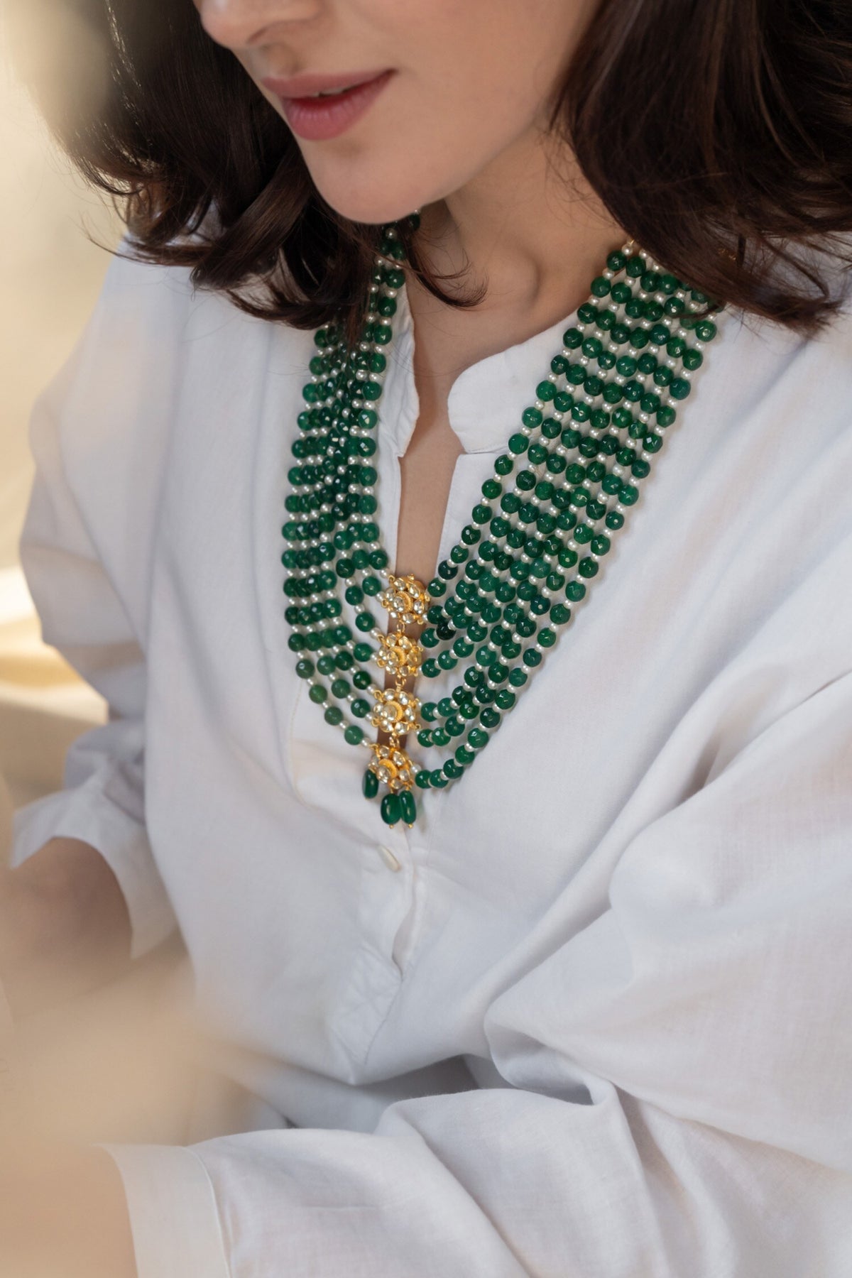Kundan Studded Layered Necklace 