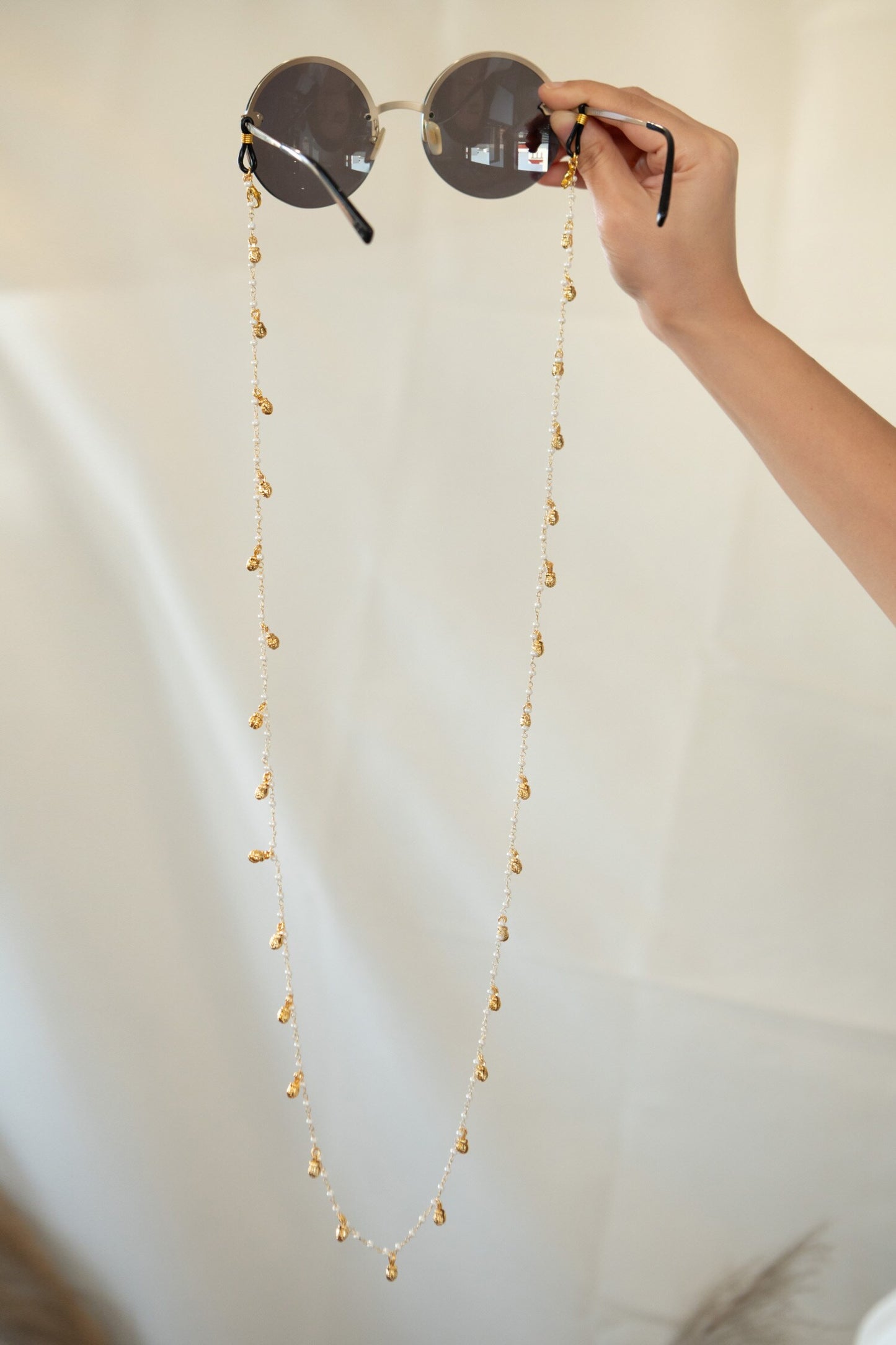 Pearl Embellished Eyewear Sling 