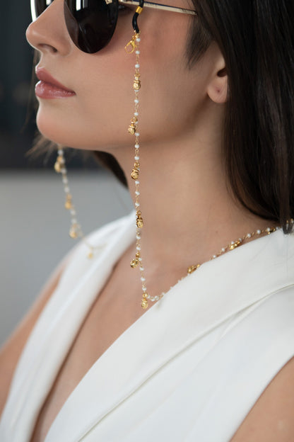 Pearl Embellished Eyewear Sling 