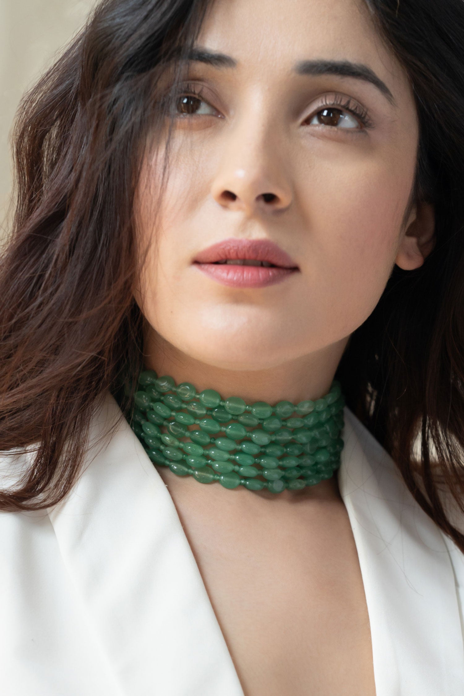 Onyx Stone Studded Choker 