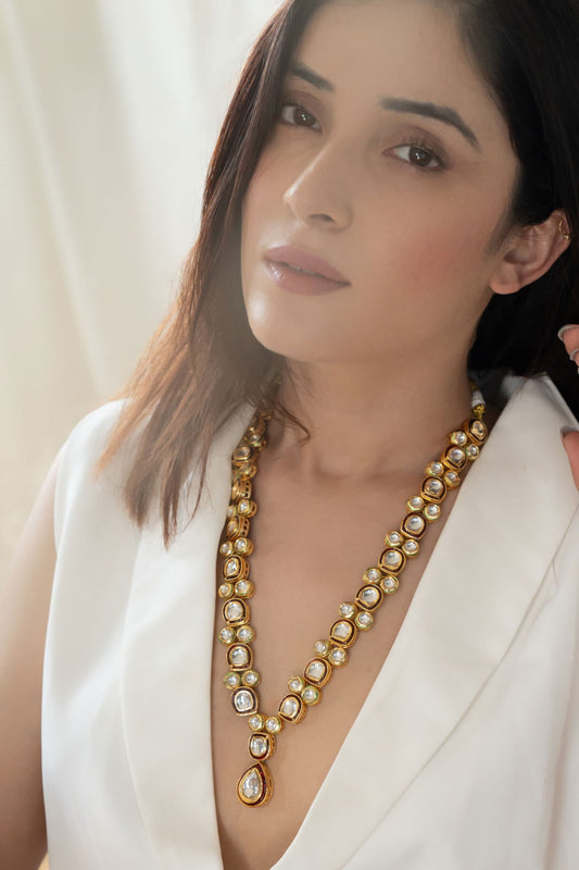 Kundan Studded Pendant Necklace 