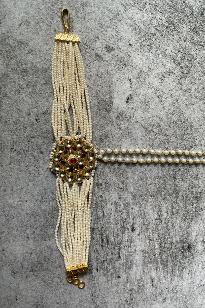 Kundan Studded Hand Harness- Single Pc 