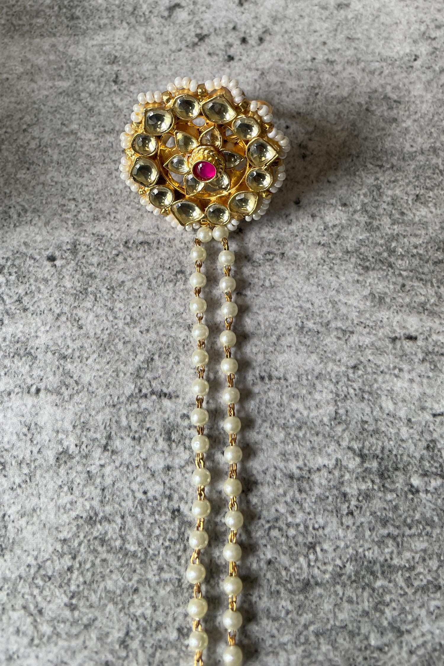 Kundan Studded Hand Harness- Single Pc 