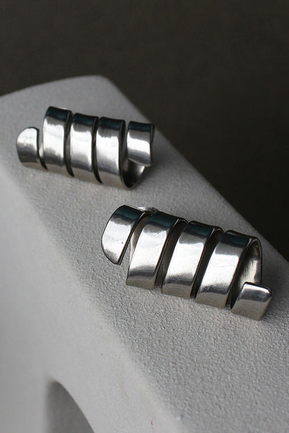 Lyra Spiral Earrings 