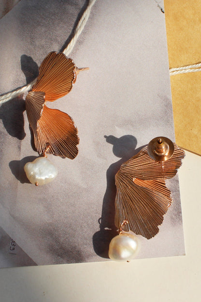 Foliole Moti Drop Earrings 