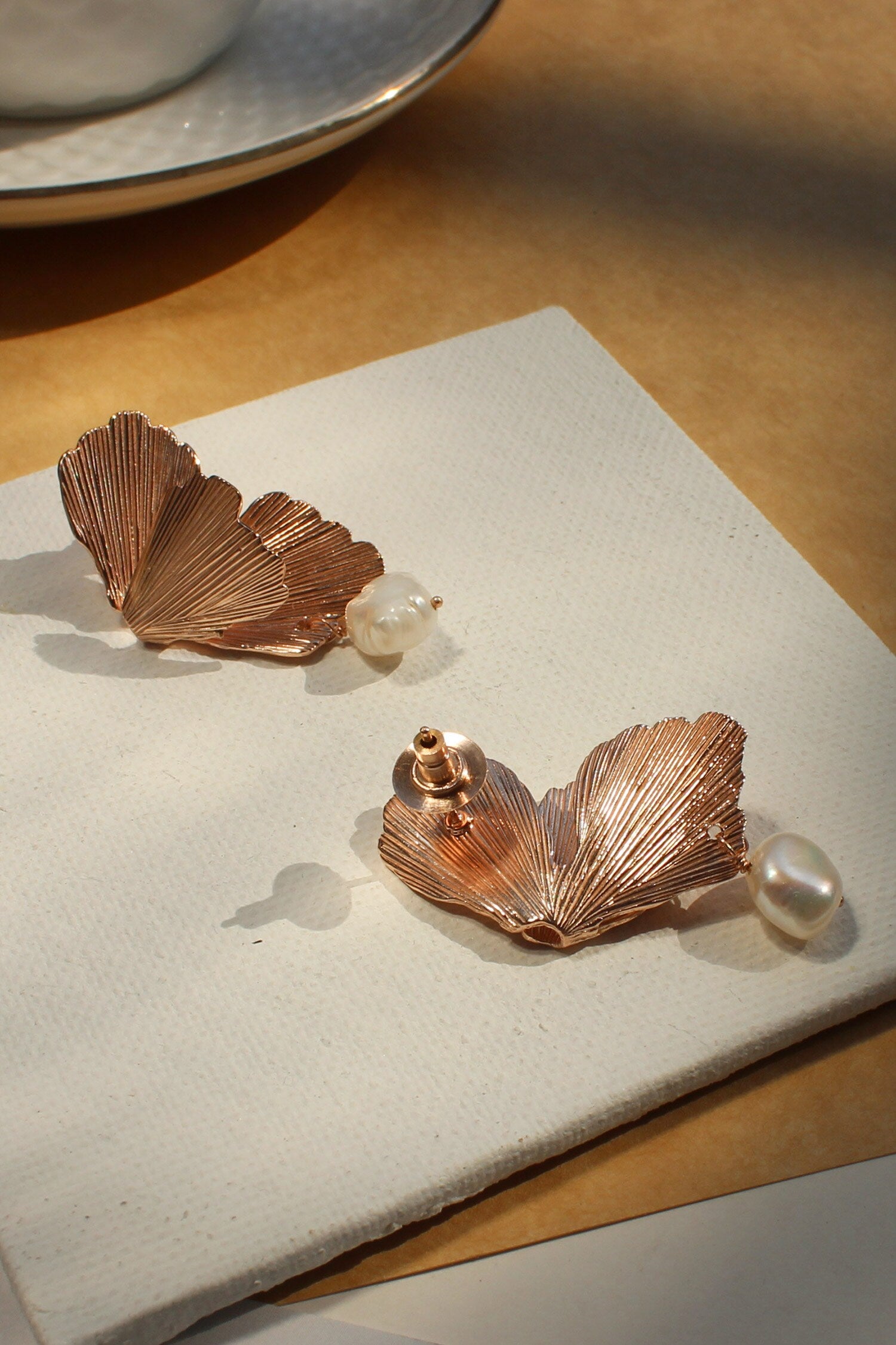 Foliole Moti Drop Earrings 