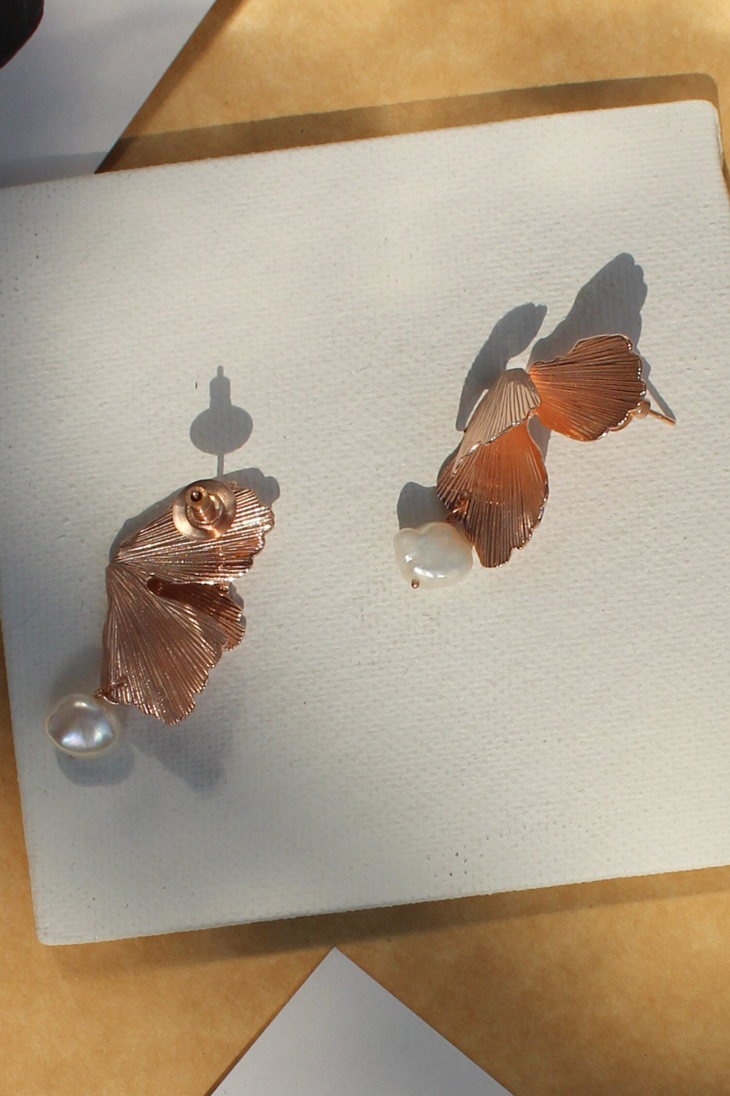 Foliole Moti Drop Earrings 