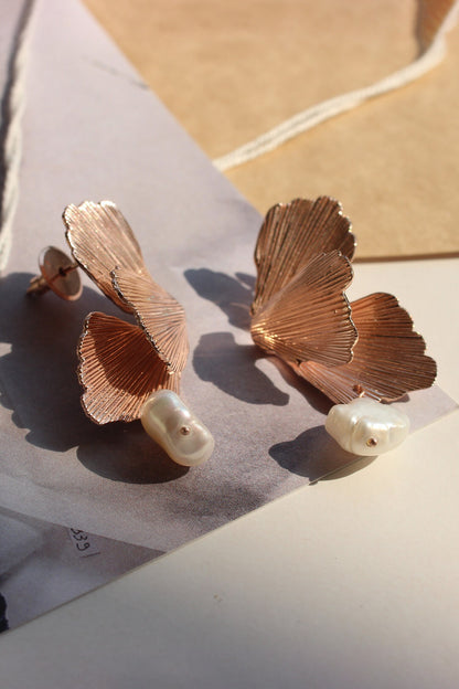 Foliole Moti Drop Earrings 