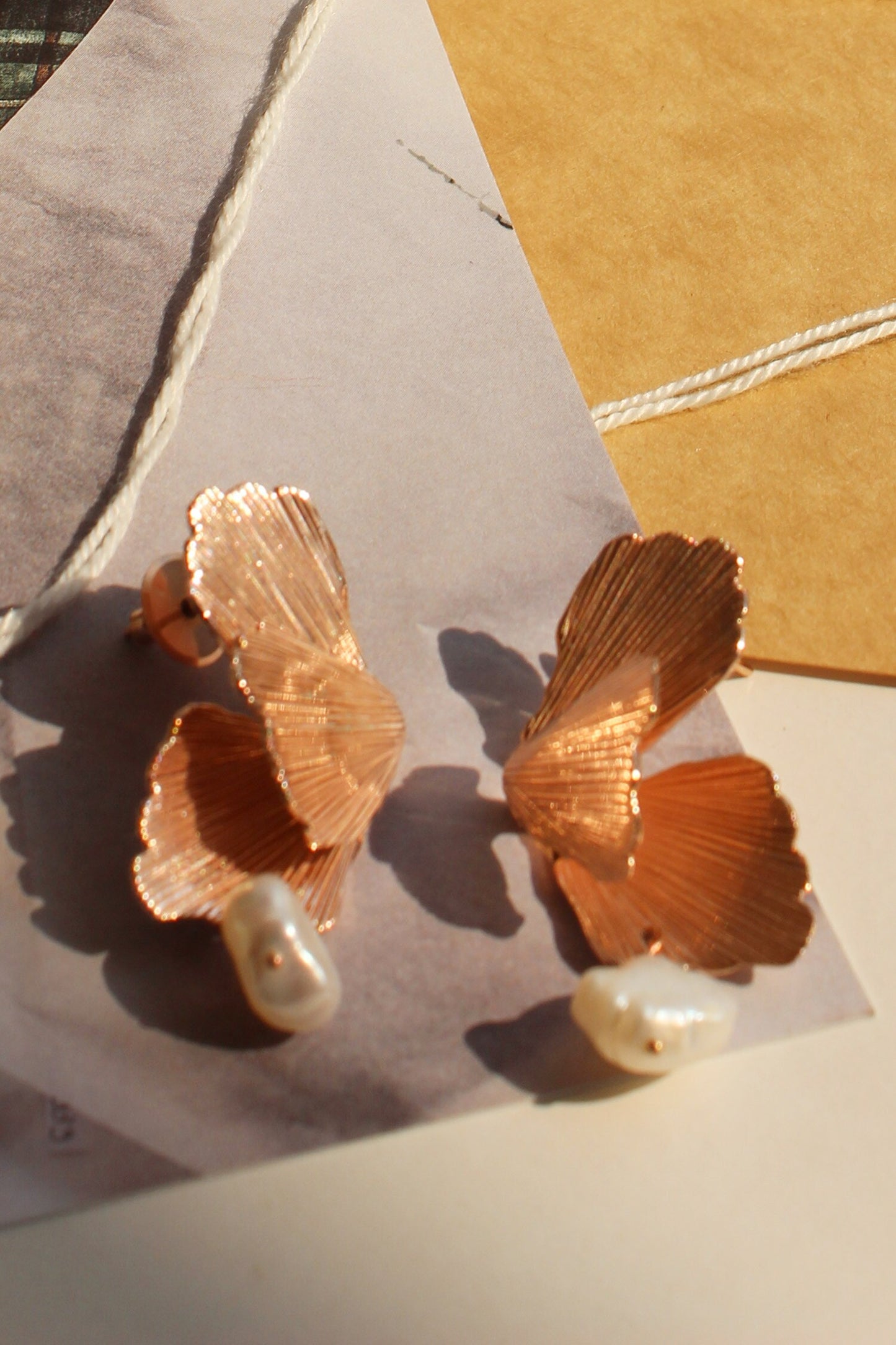 Foliole Moti Drop Earrings 