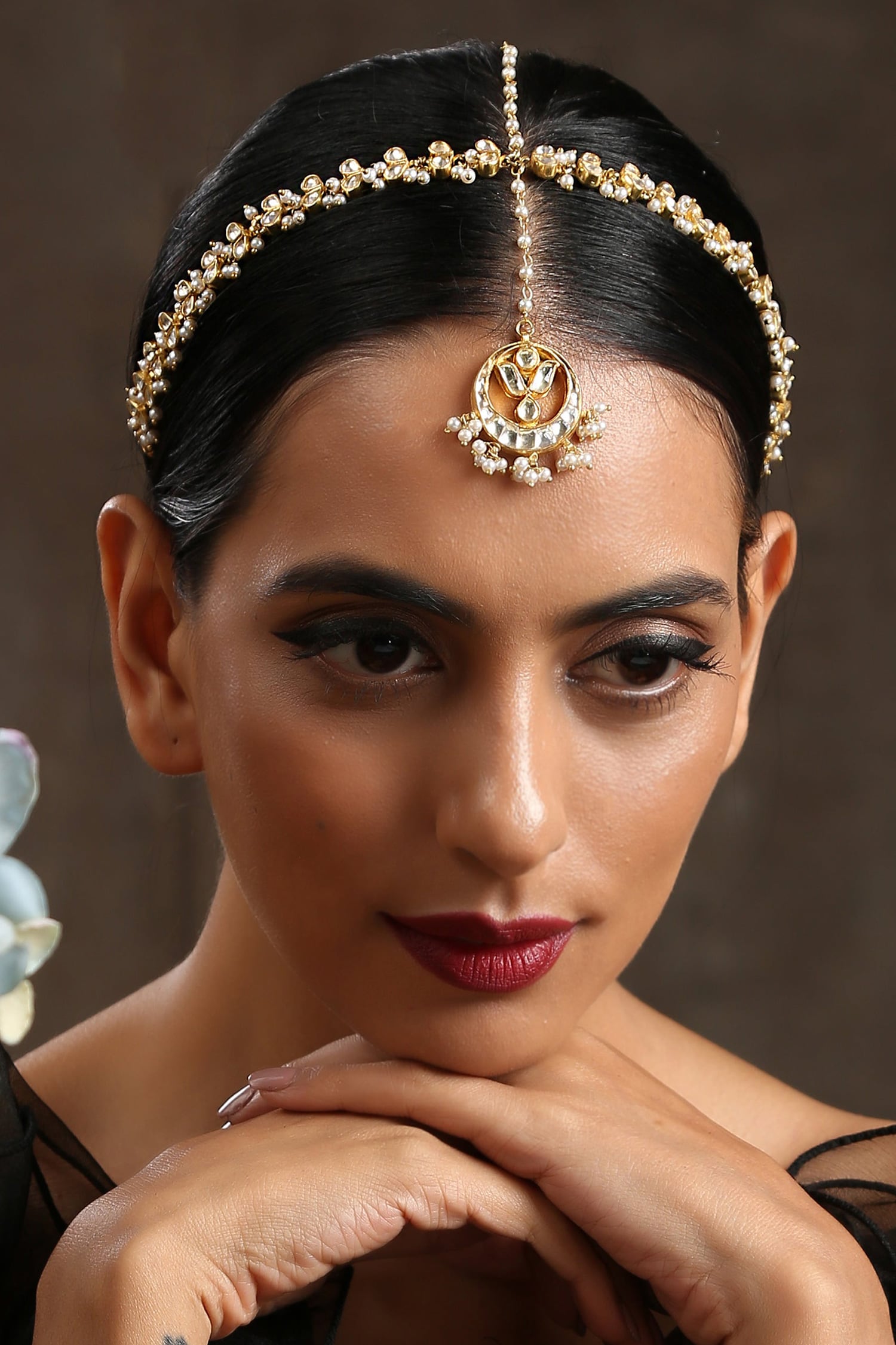 Kundan Embellished Mathapatti 