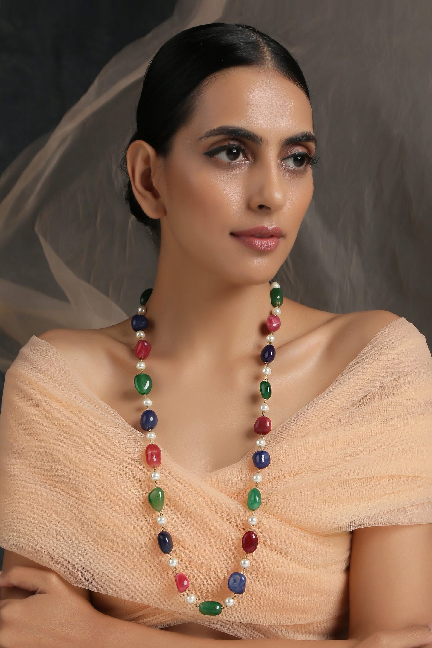 Stone Embellished Necklace 