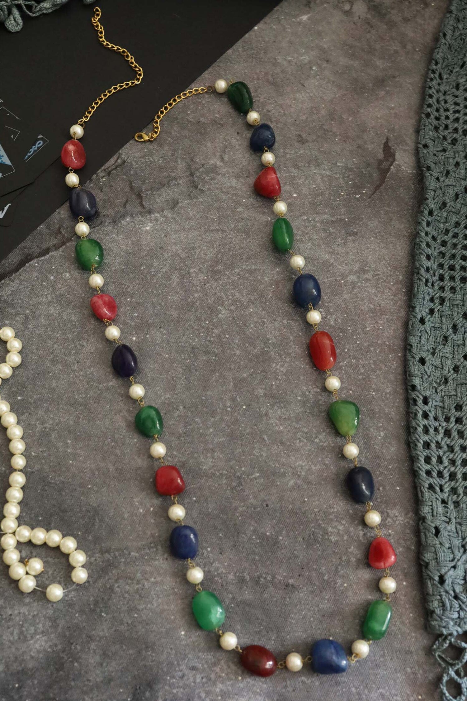 Stone Embellished Necklace 