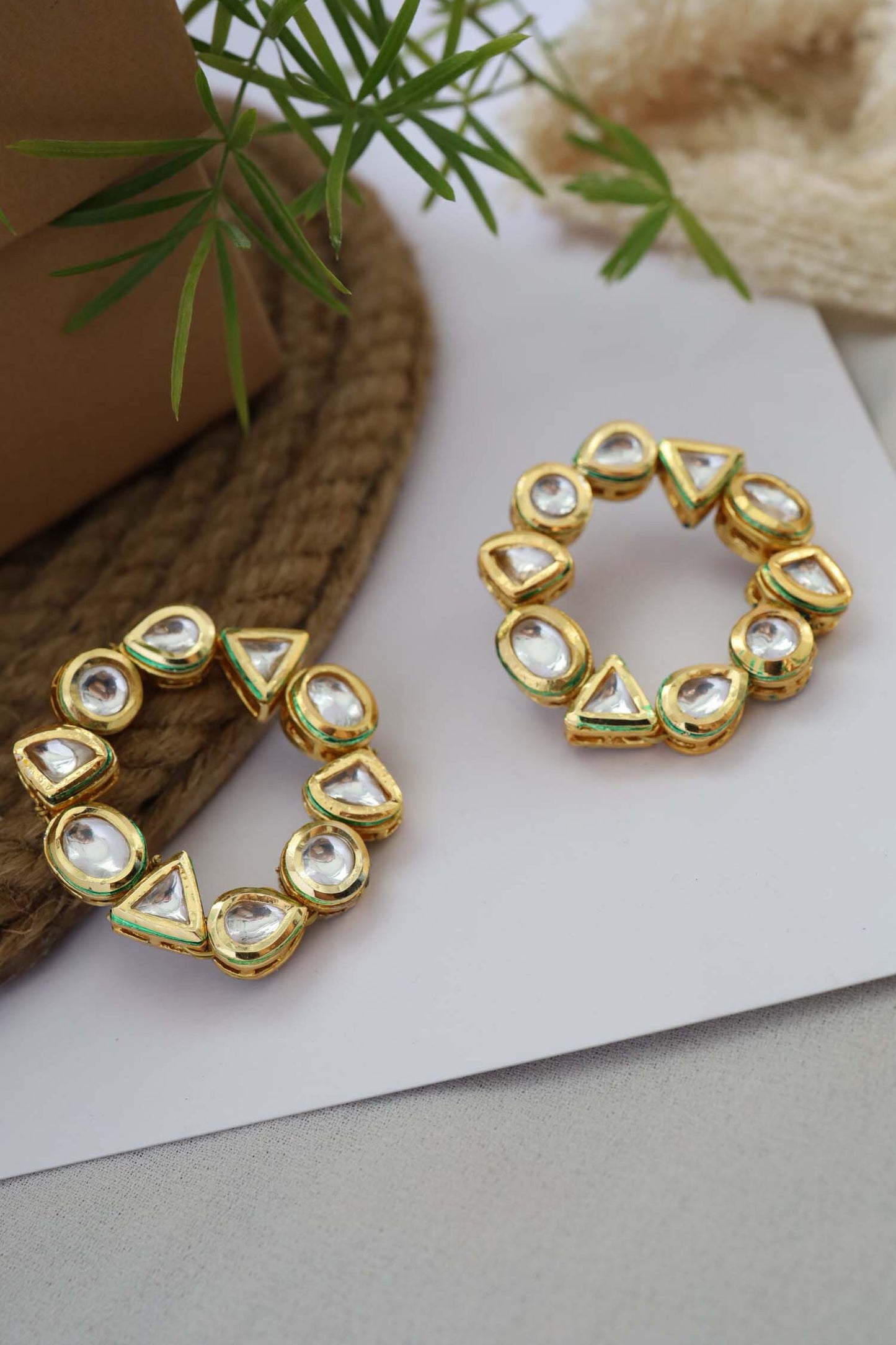 Kundan Embellished Studs 