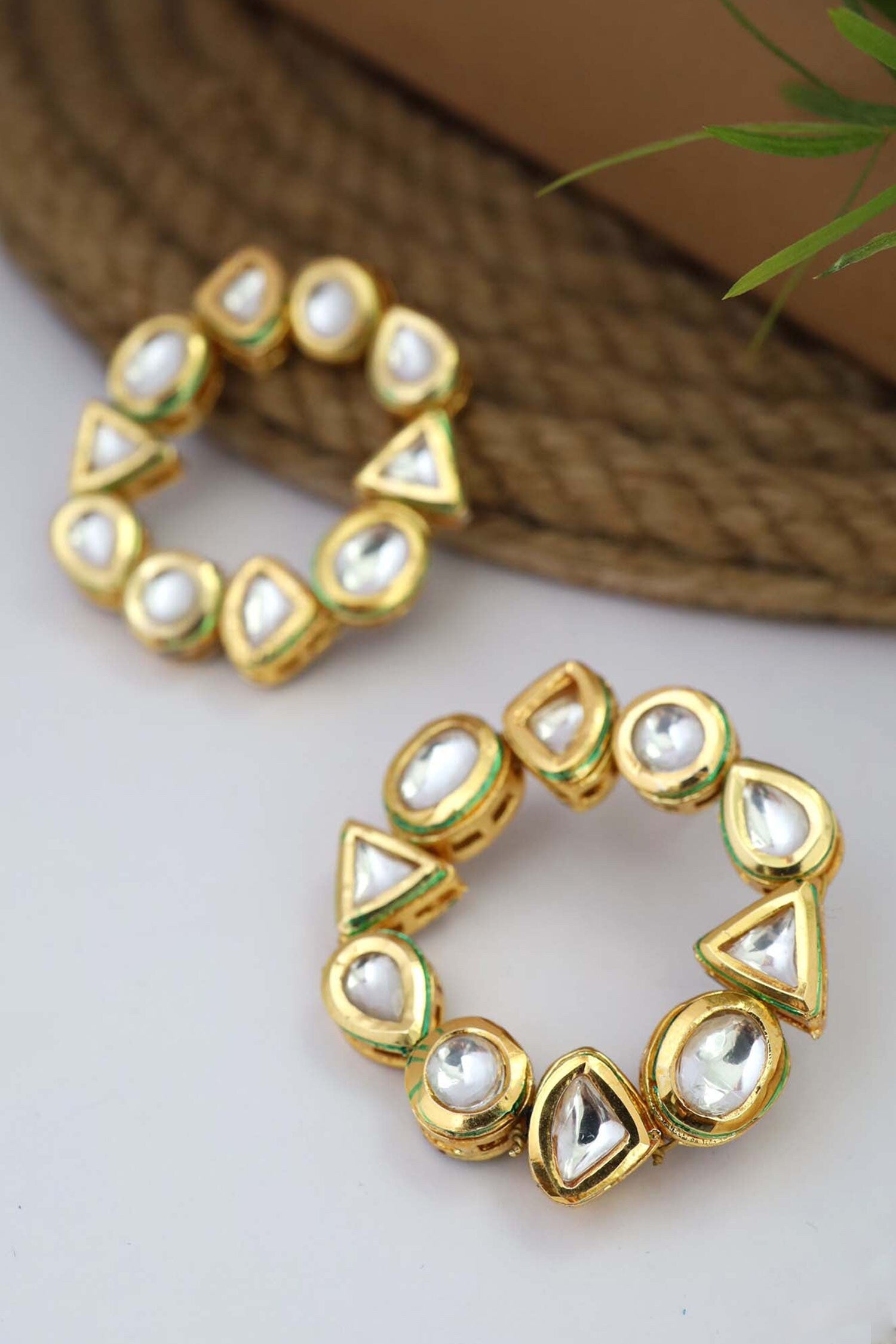 Kundan Embellished Studs 